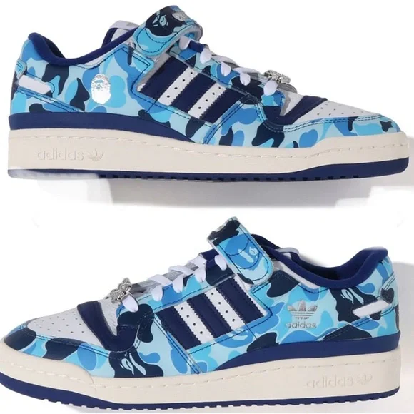 adidas | Shoes | Adidas Forum 84 Bape Low Shoes Adidas Originals Bathing Ape  Basketball Sneakers | Poshmark